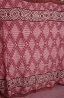 Vintage 30s Esmond Warmspun Pink Brown Camp Blanket