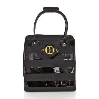 214 115 iman iman global chic holiday glamour sassy sequin luxury tote