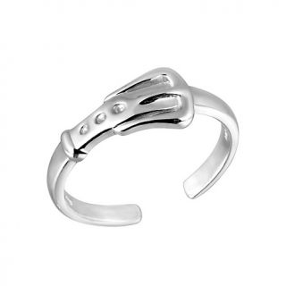 110 5325 sterling silver buckle design toe ring with open back rating
