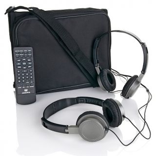 Audiovox 9 Swivel LCD Portable DVD/Media Player with 2 Headphones