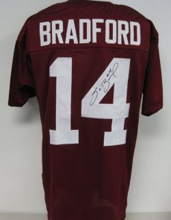 Sam Bradford Oklahoma Sooners Autographed Signed Jersey JSA