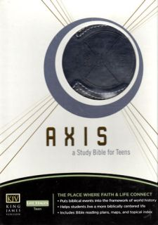  Blue Leathersoft Axis A Study Bible for Teens KJV Thomas Nelson