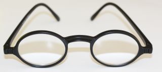 HIGH POWER STRONG MAGNIFIER Round Frame READING GLASSES Black 4.50