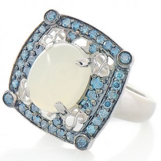 120 769 moonstone and blue diamond sterling silver ring note customer