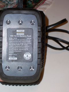  Master Mechanic 18 Volt Battery and Charger