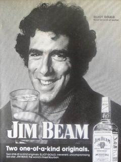  Jim Beam Bourbon Whiskey Elliot Gould New Breed Hollywood Actor