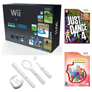 Wii 4 Game Just for Fun System Bundle with Sports Accessory Kit at