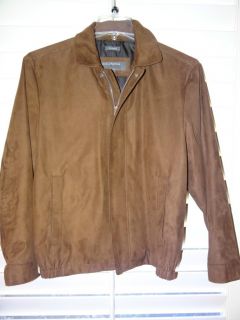Perry Ellis Micro Suede Jacket   Mens Size Small