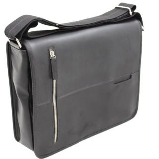 New Perry Ellis Leather Black Laptop Business Case Sale