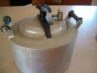 Vintage 1940s MINITMAID Cast Aluminum Oval Pressure Cooker/Canner