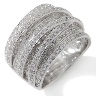 Jewelry Rings Fashion ILLUMINATION by CRISLU 1.35ct CZ Crisscross