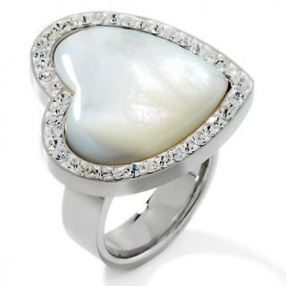 145 215 stately steel stately steel mother of pearl and pave crystal