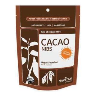 Navitas Cacao Nibs Organic Raw Vegan Gluten Free 8 oz Bag