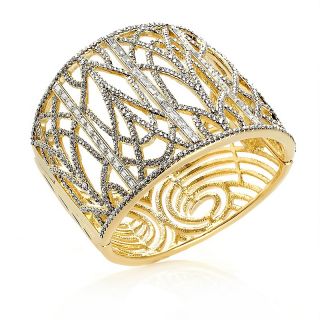 224 142 real collectibles by adrienne art deco jeweled openwork bangle