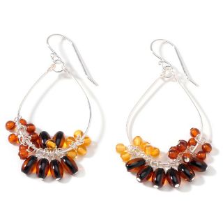 144 220 age of amber age of amber multicolored amber teardrop sterling