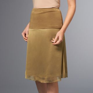 138 654 slinky brand slinky brand short skirt with chiffon overlay