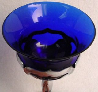 Farber Brothers Crystal Royal Blue Liquor Cocktail