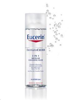 Eucerin Dermatoclean 3 in 1 Micellar Cleansing Fluid 200ml Removes