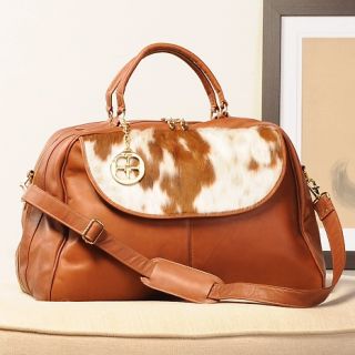 144 033 iman iman platinum collection ponyhair and leather carryall