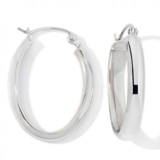 146 806 14k white gold polished oval hoop earrings rating 1 $ 119 90