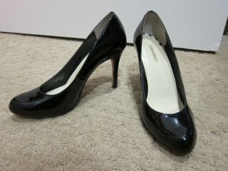 Max Studio Marais Black Patent Leather Pump Heel Shoe Size 6 36