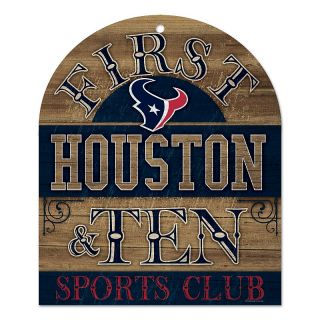 162 745 football fan nfl first and ten wood sign houston texans