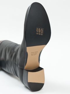 New MIU MIU by Prada Black Brown Boots 38 US 8