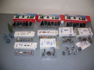 Lot Liberty Falls Christmas Village Miniature Accessories Pewter