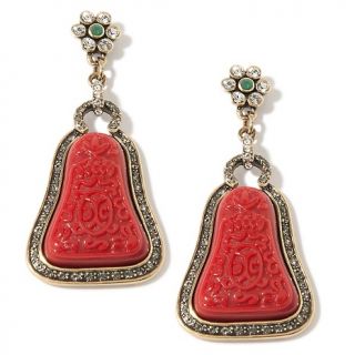 164 733 heidi daus d vine miss heidi carved drop earrings note