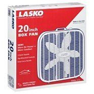 New Lasko 3733 20 Fan Box Three Whisper Quiet Speeds Energy Efficient