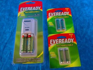 Eveready Rechargeable Charger for AA AAA Bundle