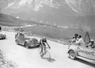 Fausto Coppi Tour de France 1949 Lone Breakaway Poster