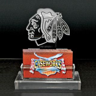 229 164 nhl team logo business card holder chicago blackhawks rating