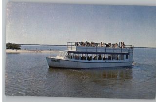 Postcard Sightseeing Boat Everglades City Florida FL