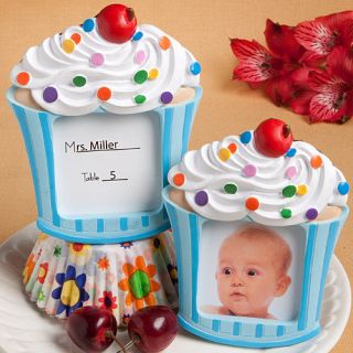 Blue Picture Frames New Boy Favor Party Lots Bulk Cupcake Birthday 30