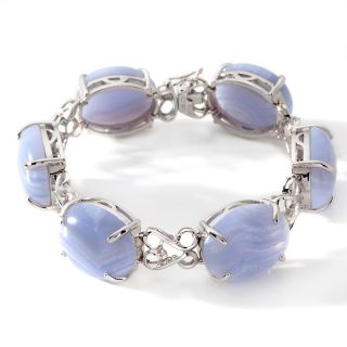 182 297 sterling silver colored gemstone diamond accent line bracelet