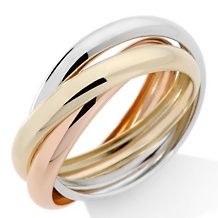 michael anthony jewelry tricolor 10k rolling ring $ 179 95