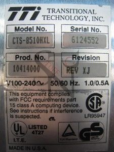 External Exabyte TTI Series 8000XL 8mm 14GB SCSI Tape Backup cts