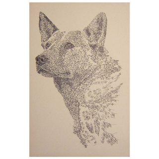 186 577 kline dog art cattle dog hand signed art lithograph rating 1 $