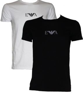 Mens Emporio Armani Crew Neck T Shirt s M L XL in Black or White New