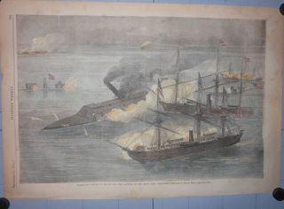 Civil War Naval Battle Farragut Capture Rebel RAM Mobile Bay 1864 Hand