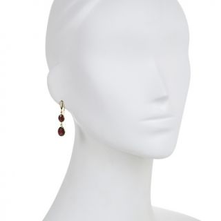 Technibond® Double Oval Gemstone Drop Earrings