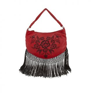 195 545 frosting by mary norton sevilla leather hobo with fringe