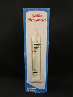 GALILEO 13 THERMOMETER   NEW IN BOX   5 SPHERES   MARK FELDSTEIN