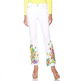 178 664 diane gilman dg2 embroidered floral white boot cut jeans note