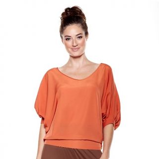 191 178 louise roe dolman sleeve blouse with waist tie rating 18 $ 19