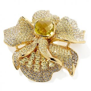 205 979 joan boyce floral love affair goldtone pin pendant rating 1 $
