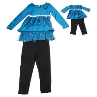 195 122 dollie me dollie and me layered tunic and leggings set with