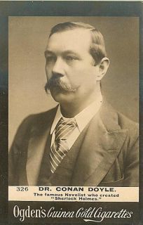 Sherlock Holmes Arthur Conan Doyle RARE 1900 Photo