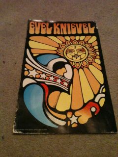 Evel Knievel Poster Vintage DARE DEVIL STUNTMAN RETRO Motorcycle Bike